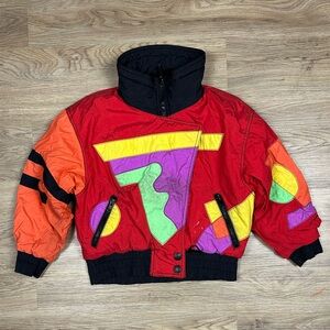 Tyrolia 80s Retro Multi-Colored Ski Jacket